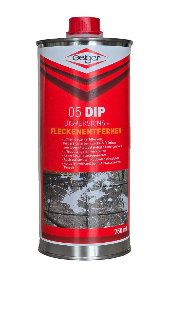 No. 05 DIP pulente per macchie di pitture a dispersione